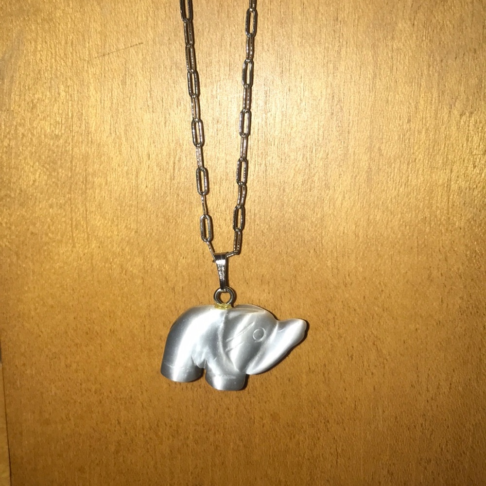 Elephant thick chain necklace